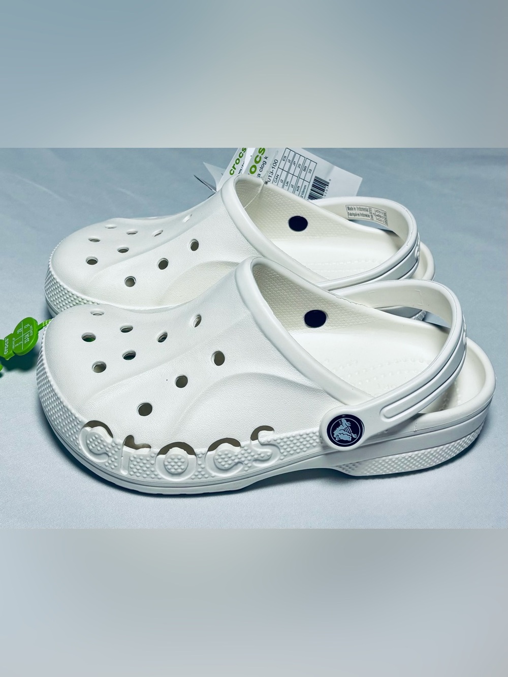 Crocs Kids Baya Clog Size J2 White Brand New w Tags